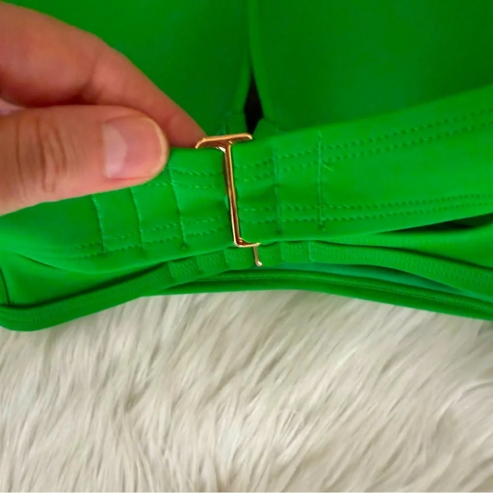 Victoria’s Secret Bombshell Push-Up Long Line Strappy Bikini Top 36DD - Picture 9 of 9